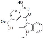 CAS#: 67697-31-8, 2-[(1-Ethyl-2-Methyl-1H-Indol-3-Yl)Carbonyl]Terephthalic Acid
