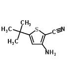 CAS#: 677277-39-3, 3-Amino-5-(2-methyl-2-propanyl)-2-thiophenecarbonitrile
