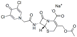 CAS#: 67763-91-1, Sodium (6R-trans)-3-(Acetoxymethyl)-7-[(3,5-Dichloro-4-Oxo-1(4H)-Pyridyl)Acetamido]-8-Oxo-5-Thia-1-Azabicyclo[4.2.0]Oct-2-Ene-2-Carboxylate