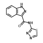 CAS#: 677701-95-0, N-(1,3,4-Thiadiazol-2-yl)-1H-indazole-3-carboxamide