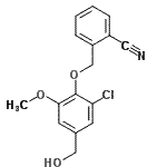 CAS#: 677760-66-6, 2-{[2-Chloro-4-(hydroxymethyl)-6-methoxyphenoxy]methyl}benzonitrile
