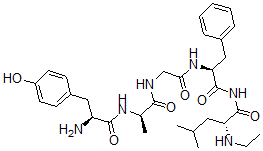 CAS#: 67787-85-3, 2-Ala-5-N-Et-Leu-Enkephalinamide