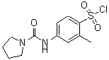 CAS#: 678185-68-7, 2-Methyl-4-[(1-pyrrolidinylcarbonyl)amino]benzenesulfonyl chloride