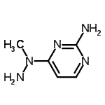 CAS#: 67873-59-0, 4-(1-Methylhydrazino)-2-pyrimidinamine