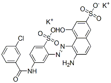 CAS#: 67875-06-3, Dipotassium 6-Amino-5-[[5-[(3-Chlorobenzoyl)Amino]-2-Sulphonatophenyl]Azo]-4-Hydroxynaphthalene-2-Sulphonate