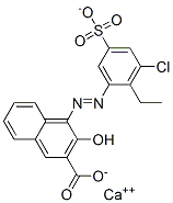 CAS 登录号：67892-49-3， 4-[(3-氯-2-乙基-5-磺酸基苯基)偶氮]-3-羟基-2-萘甲酸钙
