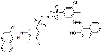 CAS#: 67892-50-6, Barium Bis[2-Chloro-6-[(2-Hydroxy-1-Naphthyl)Azo]Toluene-4-Sulphonate]