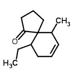 CAS 登录号：678981-03-8， 10-乙基-6-甲基螺[4.5]癸-7-烯-1-酮