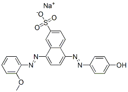 CAS#: 67906-52-9, Sodium 5-[(4-Hydroxyphenyl)Azo]-8-[(2-Methoxyphenyl)Azo]Naphthalene-2-Sulphonate