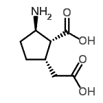 CAS#: 679436-20-5, (1R,2R,5S)-2-Amino-5-(carboxymethyl)cyclopentanecarboxylic acid