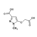 CAS 登录号：679436-55-6， 5-(羧基甲氧基)-1-甲基-1H-吡唑-3-羧酸