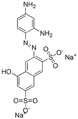 CAS 登录号：67969-79-3， 3-[(2,4-二氨基苯基)偶氮]-5-羟基萘-2,7-二磺酸二钠