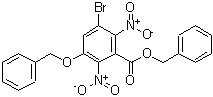 CAS 登录号:67973-25-5, 3-(苄氧基)-5-溴-2,6-二硝基苯甲酸苄酯