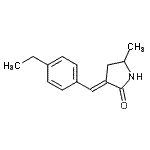 CAS 登录号：679818-35-0， (3E)-3-(4-乙基苄基亚基)-5-甲基-2-吡咯烷酮