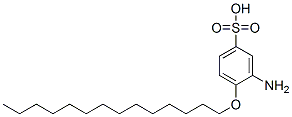 CAS 登录号：67990-09-4， 3-氨基-4-(十四烷氧基)苯磺酸
