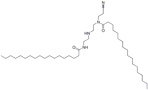 CAS 登录号：68003-27-0， N-(2-氰基乙基)-N-[2-[[2-[(1-氧代十八烷基)氨基]乙基]氨基]乙基]十八烷酰胺