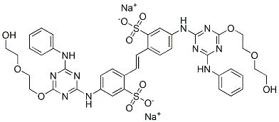 CAS#: 68003-31-6, Disodium 4,4'-Bis[[6-Anilino-4-[2-(2-Hydroxyethoxy)Ethoxy]-1,3,5-Triazin-2-Yl]Amino]Stilbene-2,2'-Disulphonate