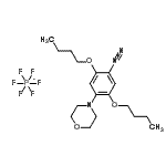 CAS 登录号:68015-88-3, 2,5-二丁氧基-4-(4-吗啉基)偶氮苯六氟磷酸盐