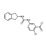 CAS#: 680212-00-4, 1-(4-Chloro-3-nitrophenyl)-3-(2,3-dihydro-1H-inden-2-yl)urea