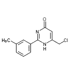 CAS 登录号：680214-71-5， 6-(氯甲基)-2-(3-甲基苯基)-4(1H)-嘧啶酮