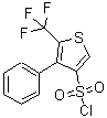 CAS 登录号：680215-52-5， 4-苯基-5-(三氟甲基)-3-噻吩磺酰氯