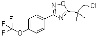 CAS#: 680216-04-0, 5-(1-Chloro-2-methyl-2-propanyl)-3-[4-(trifluoromethoxy)phenyl]-1,2,4-oxadiazole