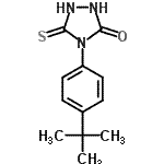 CAS 登录号：680217-67-8， 4-[4-(2-甲基-2-丙基)苯基]-5-硫代-1,2,4-三唑烷-3-酮