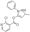 CAS#: 680579-30-0, 5-Methyl-2-phenyl-2,5-dihydro-1H-pyrazol-3-yl 2-chloronicotinate