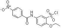 CAS 登录号：680617-98-5， 2-乙氧基-5-[(4-硝基苯甲酰)氨基]苯磺酰氯