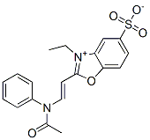 CAS#: 68083-28-3, 2-[2-(Acetylphenylamino)Vinyl]-3-Ethyl-5-Sulphonatobenzoxazolium