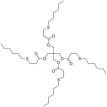 CAS#: 68092-48-8, 2,2-Bis[[3-(Hexylthio)-1-Oxopropoxy]Methyl]Propane-1,3-Diyl Bis[3-(Hexylthio)Propionate]