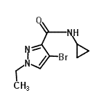 CAS#: 681015-53-2, 4-Bromo-N-cyclopropyl-1-ethyl-1H-pyrazole-3-carboxamide
