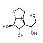 CAS#: 681033-60-3, (5S,6S,7R,7aS)-5-[(1R)-1,2-Dihydroxyethyl]hexahydropyrrolo[2,1-b][1,3]thiazole-6,7-diol