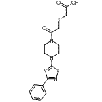 CAS#: 681136-34-5, ({2-Oxo-2-[4-(3-phenyl-1,2,4-thiadiazol-5-yl)-1-piperazinyl]ethyl}sulfanyl)acetic acid