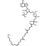 CAS 登录号：68134-76-9， S-{1-[5-(6-氨基-9H-嘌呤-9-基)-4-羟基-3-(膦酰氧基)四氢-2-呋喃基]-3,5,9-三羟基-8,8-二甲基-3,5-二氧代-10,14-二氧代-2,4,6-三氧杂-11,15-二氮杂-3lambda<sup>5</sup>,5lambda<sup>5</sup>-二磷杂十七烷-17-基}(5Z,8Z)-5,8-十四碳二烯硫代酸酯