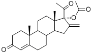 CAS 登录号：6815-51-6， 17alpha-乙酰氧基-16-亚甲基-孕甾-4-烯-3,20-二酮