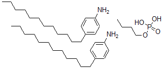 CAS 登录号：68170-23-0， 丁基磷酸二氢酯与 4-十二烷基苯胺(1:2)化合物