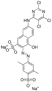 CAS 登录号：68214-67-5， 3-[(2,5-二甲基-4-磺基苯基)偶氮]-4-羟基-7-[(2,5,6-三氯嘧啶-4-基)氨基]-2-萘磺酸二钠盐