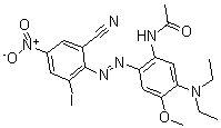 CAS#: 68214-78-8, N-[2-[(2-Cyano-6-Iodo-4-Nitrophenyl)Azo]-5-(Diethylamino)-4-Methoxyphenyl]-Acetamide