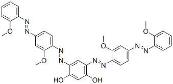 CAS#: 68227-35-0, 4,6-Bis[[2-Methoxy-4-[(2-Methoxyphenyl)Azo]Phenyl]Azo]-1,3-Benzenediol