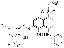 CAS#: 68227-64-5, Sodium 4-Anilino-6-[(5-Chloro-2-Hydroxy-3-Nitrophenyl)Azo]-5-Hydroxynaphthalene-1-Sulphonate