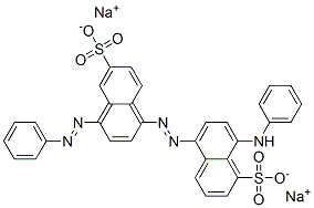 CAS 登录号：68227-72-5， 8-(苯基氨基)-5-[[4-(苯基偶氮)-6-磺酸基-1-萘基]偶氮]萘-1-磺酸二钠
