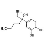 CAS#: 682731-26-6, 4-(1-Amino-2-hydroxy-2-hexanyl)-1,2-benzenediol