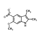 CAS#: 68289-70-3, 6-Methoxy-2,3-dimethyl-5-nitro-1H-indole