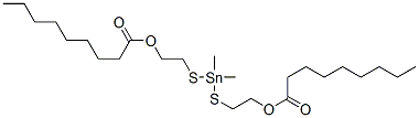 CAS 登录号:68298-40-8, (二甲基锡烷亚基)二(硫代乙烷-1,2-二基)二壬烷-1-酸酯