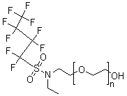 CAS#: 68298-79-3, alpha-[2-[Ethyl[(1,1,2,2,3,3,4,4,4-Nonafluorobutyl)Sulfonyl]Amino]Ethyl]-omega-Hydroxy-Poly(Oxy-1,2-Ethanediyl)