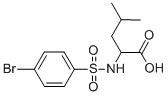 CAS 登录号：68305-78-2， 2-([(4-溴苯基)磺酰基]氨基)-4-甲基戊酸