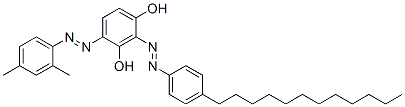 CAS 登录号：68310-04-3， 2-[(4-十二烷基苯基)偶氮]-4-(2,4-二甲苯偶氮)间苯二酚