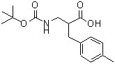 CAS#: 683218-94-2, 2-(4-Methylbenzyl)-3-({[(2-methyl-2-propanyl)oxy]carbonyl}amino)propanoic acid