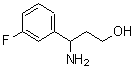 CAS#: 683221-07-0, 3-Amino-3-(3-fluorophenyl)-1-propanol